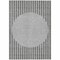 Homeroots 10' X 14' Gray And Ivory Striped Washable Indoor Outdoor Area Rug 597168 - alternate 2