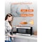 Commercial Chef Countertop Microwave, 1.1 Cubic Feet, Black With Stainless Steel Trim CHCM11100SSB - alternate 3