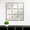 Homeroots 36" Black and Gold Square Iron Framed Accent Mirror 485109 - alternate 2