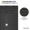 Anzzi 59 in. x 35 in. Barrier-Free Showerbase in Black with Center Drain, SMC Construction, Slip-Resistant SB-AZ409C-BL - alternate 2