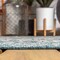 Jonathan Y Sinjuri Medallion Textured Weave Teal Blue/Gray 5 ft Round Indoor/Outdoor Area Rug SMB101C-5R - alternate 3