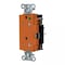 Hubbell Wiring Device-Kellems Straight Blade Receptacle, 5-20R, 20 A, 125V AC, 2 Pole, 3 Wire, Surface Mount, Grounded HBL2182STOTR - alternate 1