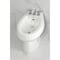 Kingston Brass Three-Handle Bidet Faucet with Knurled Handle and Brass Pop-Up, Polished Chrome KB6321KNL - alternate 2