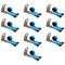 Mytee Products 3inx30ft Ratchet Tie-Down Strap w/Flat Hook for Truck 15000lbs BS Blue, 10PK RS330-Bx10 - alternate 3