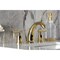 Kingston Brass Widespread Bathroom Faucet with Pop-Up Drain, Polished Brass KB8982CML - alternate 3