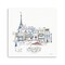 Homeroots French Caf With Red And Blue Accents Unframed Print Wall Art 399043 - alternate 1