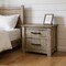 Homeroots 25" Brown Solid Wood Two Drawer Nightstand 527072 - alternate 1