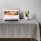 Smarty Had A Party 54 x 108 Silver Rectangular Disposable Plastic Tablecloths 96 Tablecloths, 96PK 813270-SV-CASE - alternate 2