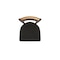 Holland Bar Stool Co Eleanor 30in Swivel Bar Stool with Bronze Finish, Medium Back and Canter Espresso Seat 880 - alternate 4