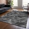 Homeroots 9' X 12' Gray Charcoal And Silver Abstract Washable Indoor Outdoor Area Rug 587138 - alternate 3
