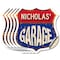 Signmission Nicholas's Garage, 4 inch X 4 inch, Vinyl Decal, 5PK SHI-D-5PACK-4-383-NICHOLAS - alternate 1