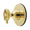 Kingston Brass Single-Handle Six-Way Diverter Valve with Knurled Handle and Round Trim Kit, Polished Brass KS4032RKZ - alternate 1