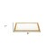 Homeroots 9in Gold and White Rectangular Metal Serving Tray 517545 - alternate 2
