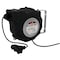 Perform Tool Power Cord Reel Retractable; 40 Foot of 12 Gauge 15 Amp Cord With Polarized Plug; Black; Wall W2278 - alternate 1