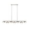 Z-Lite Realm Sphere 7 Light Linear Chandelier, Brushed Nickel, 54 In W 7517-7L-BN - alternate 2