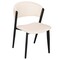 Leisuremod Aspen Collection Modern Dining Chair Black Frame in White ACBL51W - alternate 1