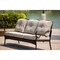Homeroots 69" Beige Polyester Blend Settee With Black Legs 374050 - alternate 2
