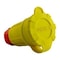 Ericson Watertight Locking Connector, L6-20R, 20 A, 250V AC, Single Phase, 2 Pole, Screw Terminals, Yellow 2412-CW6P-AM - alternate 1