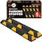 Xpose Safety Heavy Duty Rubber Block Stop 48in- Black/Yellow Reflective, 6PK PBSY-4-6-X - alternate 1