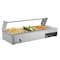 Vevor Commercial Food Warmer Glass Cover 1500W Bain Marie with Three Food Pans M-2213 - alternate 1