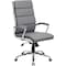 Boss Executive CaressoftPlus Chair with Metal Chrome Finish B9471-GY - alternate 1