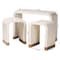 Bali & Pari Carlyn Coastal Beige and White Mother of Pearl Capiz Shell 3-Piece Accent Table Set 252-13988-13989-ZORO - alternate 2