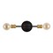 Jonathan Y Jaxon 13.25" 2-Light Industrial Farmhouse Iron LED Vanity, Oil Rubbed Bronze/Brass Gold JYL7574A - alternate 2