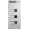 Vdomdoors Front Exterior Prehung Metal-Plastic Door, Manux 8933 White Silk, Top Sidelite Transom, Office Comm MANUX8933EXD-WS-W30xH80+14-RH - alternate 1