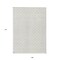 Homeroots 9' X 12' Ivory And Beige Geometric Washable Indoor Outdoor Area Rug 596199 - alternate 3