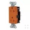 Hubbell Wiring Device-Kellems Straight Blade Receptacle, 5-20R, 20 A, 125V AC, 2 Pole, 3 Wire, Surface Mount, Grounded DR20STO - alternate 2