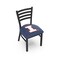 Holland Bar Stool Co BlackLogo Chair, VinylSeat L00418IlliniU - alternate 1