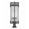Z-Lite Fortis Sand Black 3 Light Outdoor Pier Mounted Fixture 5031PHXLR-533PM-BK - alternate 2