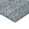 Homeroots 3' X 5' Teal Blue Gray And Charcoal Floral Washable Indoor Outdoor Area Rug 605437 - alternate 2