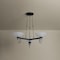 Troy Lighting Arturo 30in wide 3 Light Chandelier in Textured Bronze W/ Hl F1730-TBZH - alternate 2