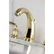 Kingston Brass Widespread Bathroom Faucet with Pop-Up Drain, Polished Brass KB982RXL - alternate 3