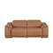 Homeroots 93in Chestnut and Silver Italian Leather Power Reclining Loveseat With Storage 720572 - alternate 1