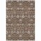 Homeroots 5' X 8' Chocolate Beige And Gray Floral Washable Indoor Outdoor Area Rug 605420 - alternate 2