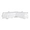 Homeroots White Italian Leather Power Reclining L Shaped Five Piece Corner Sectional 544993 - alternate 4