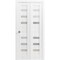 Sartodoors Sliding Closet Bi-fold Doors White Solid Core Modern Interior QUADRO4266BF-WS-56 x 96 (2* 28x96) - alternate 1