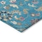 Homeroots 8' X 10' Teal Blue Ivory And Pink Floral Washable Indoor Outdoor Area Rug 597851 - alternate 2