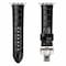 Elegani Alligator-Embossed Leather Watch Replacement Band Compatible with Apple Watch 46mm, Black LAVT-BLK-46mm - alternate 1
