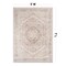 World Rug Gallery Beige Medallion Flat Pile Washable Rug - Pet Friendly, Non-Slip for Entryway and Bedroom 5 ftx7 ft WR170BEIGE5X7 - alternate 3