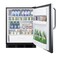 Accucold 24in Wide Built-In All-Refrigerator, ADA Compliant FF6BK7CSSADA - alternate 3