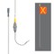 Safetywhips Warning Whip Super Duty All Weather Whip with Flag, White Whip, Orange Flag, Yellow Reflective X SD10-X-30B-SC4CA - alternate 2