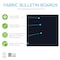 Ghent Fabric Wrapped Bulletin Board, 4'H x 8'W, Black, Square Corners 12UT48-W95 - alternate 2