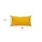 Homeroots 14" X 26" Yellow Cotton Lumbar Throw Pillow With Texture 529221 - alternate 2