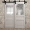 Sartodoors Sliding Closet Barn Bypass Doors 36 x 80 inches, Ego 5011 Painted White Oak, Modern 6.6ft Rails Ha EGO5011BBB-PWO-36 - alternate 3