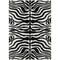 Homeroots 8' X 10' Black And Ivory Animal Print Washable Indoor Outdoor Area Rug 600591 - alternate 5