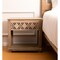 Homeroots 28" Natural Solid Wood Carved Geometric One Drawer Nightstand 555399 - alternate 5