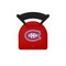 Holland Bar Stool Co 36" Blk Wrinkle Montreal Canadiens Swivel Bar Stool, Ladder Back L01436MonCan - alternate 2